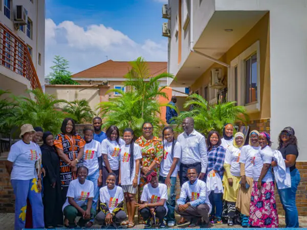 Young advocates and facilitators from the Vibrant Young Voices Youth Advisory Group during an advocacy workshop